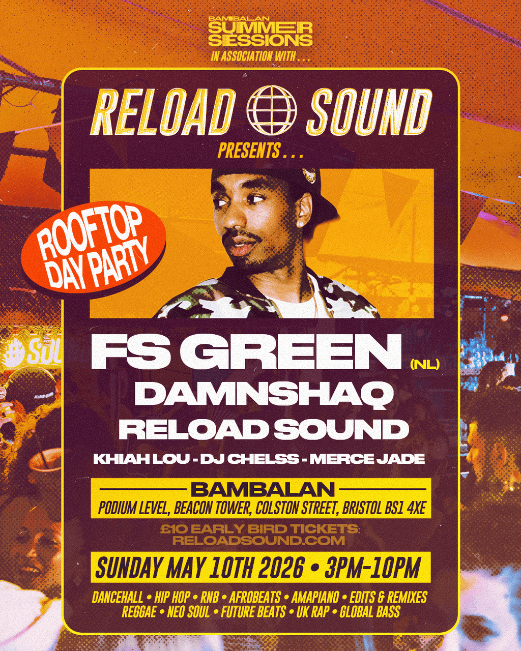 Reload Sound Presents 006... FS Green, DamnShaq, DJ Eazy, Khiah Lou, DJ Chelss, Merce Jade & Mzino
